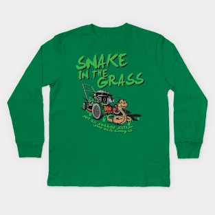 Snake in the grass Kids Long Sleeve T-Shirt